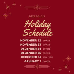 Holiday Schedule